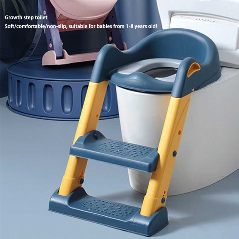 Ghế Ngồi Toilet Di Động Không Trơn Có Thể Gập Gọn Cho Bé Tập Đi