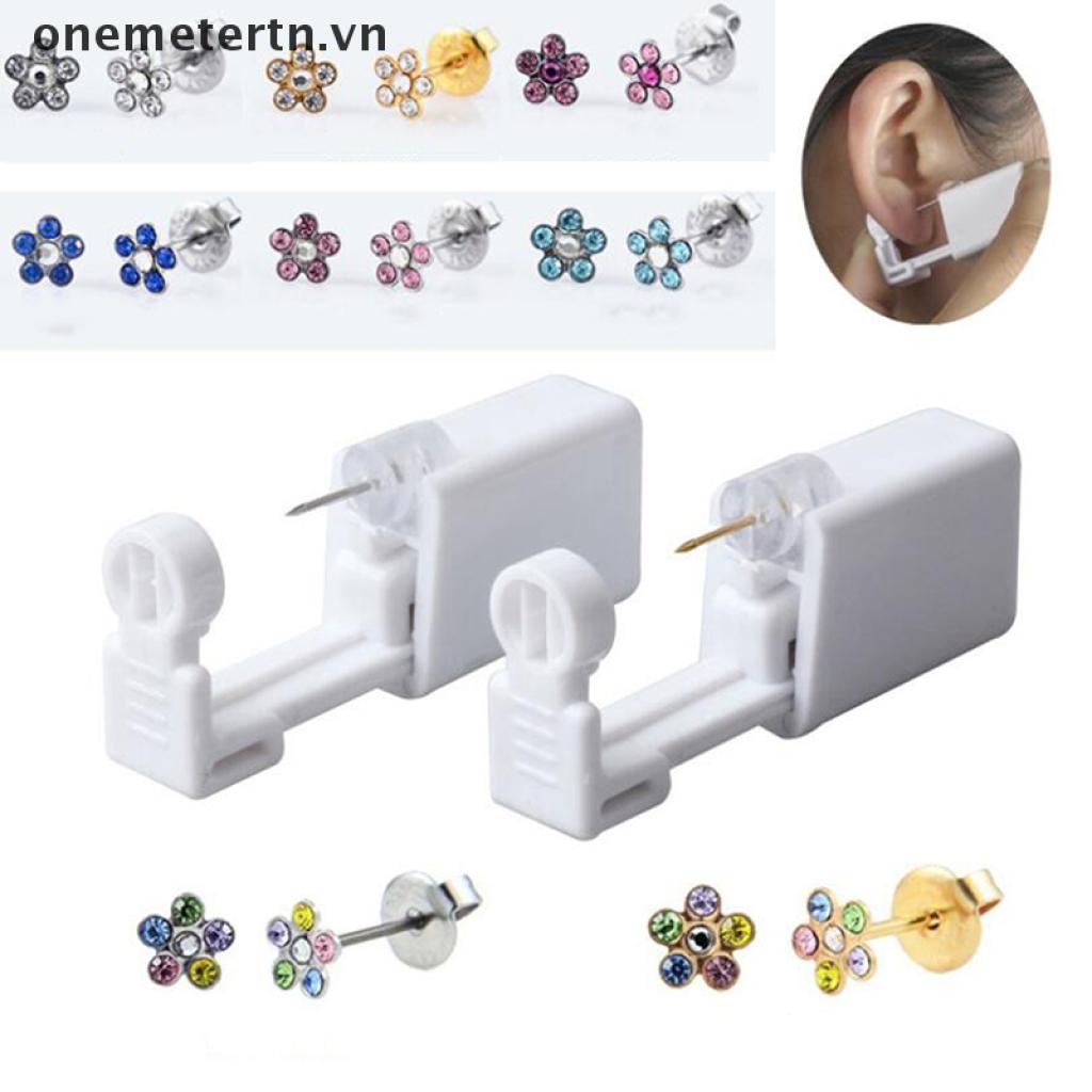 Dụng Cụ Xỏ Khuyên Tai Hình Bông Hoa Dùng Một Lần