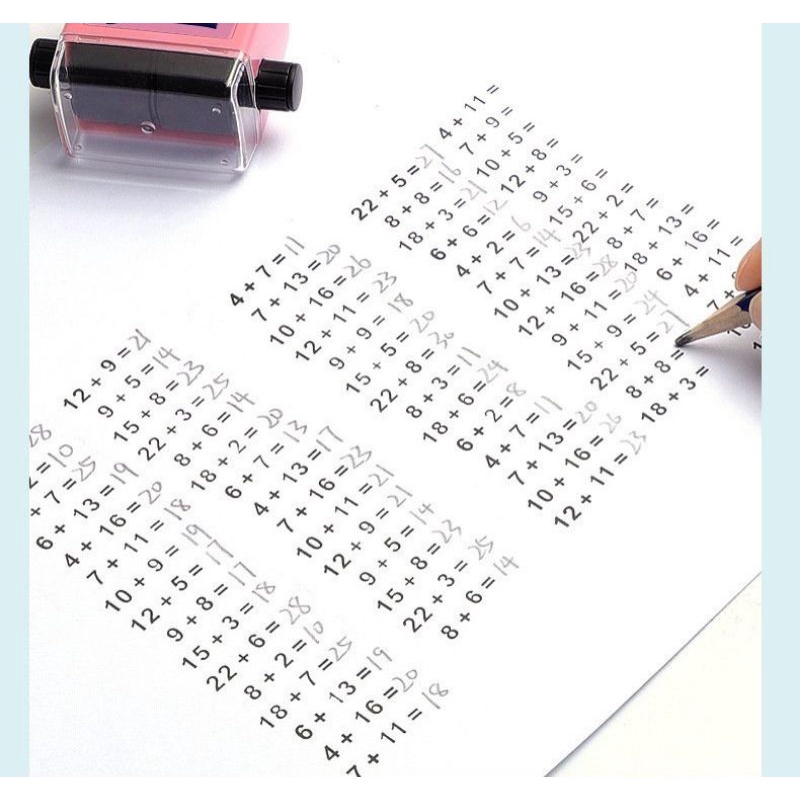 Con lăn tạo phép tính cộng trừ cùng bé luyện toán