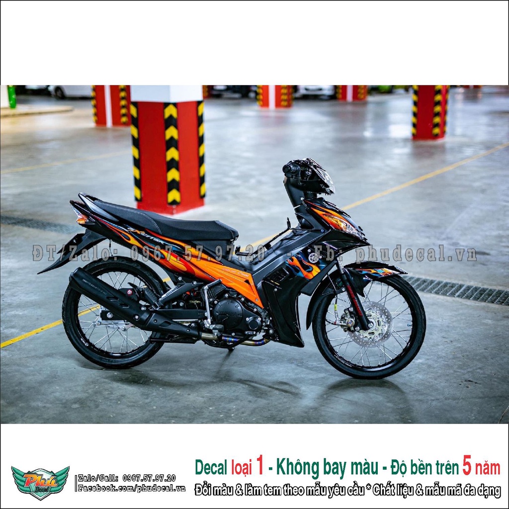 Tem rời Exciter 135 2010 lửa