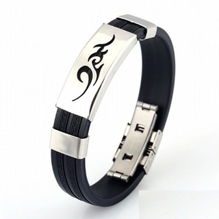 VÒNG TAY NAM TITAN HÌNH NGỌN LỬA ( ĐỎ)