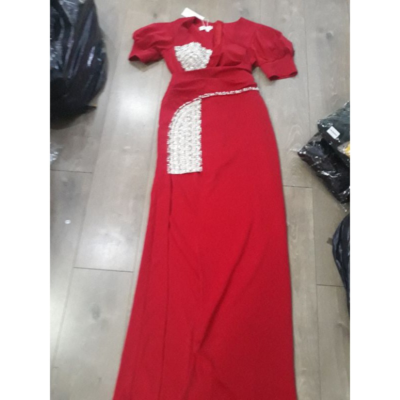 Đầm dạ hội kết pha Lê cao cấp  tặng hoa tai