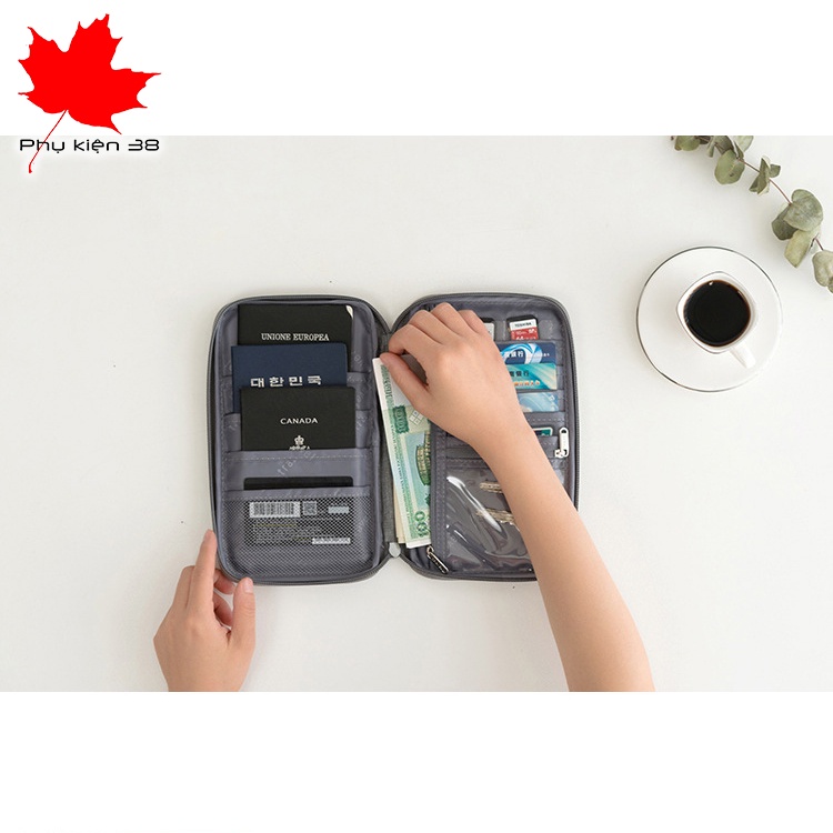 Túi đựng hộ chiếu, thẻ atm thẻ nhớ phụ kiện đa năng
