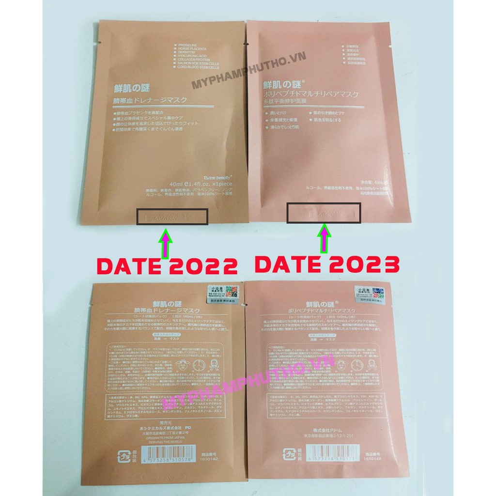 Mặt nạ nhau thai cừu, tế bào gốc RWINE BEAUTY, trắng da, làm mờ vết thâm,dưỡng ẩm  (Bản Anh Date 2023) | Thế Giới Skin Care