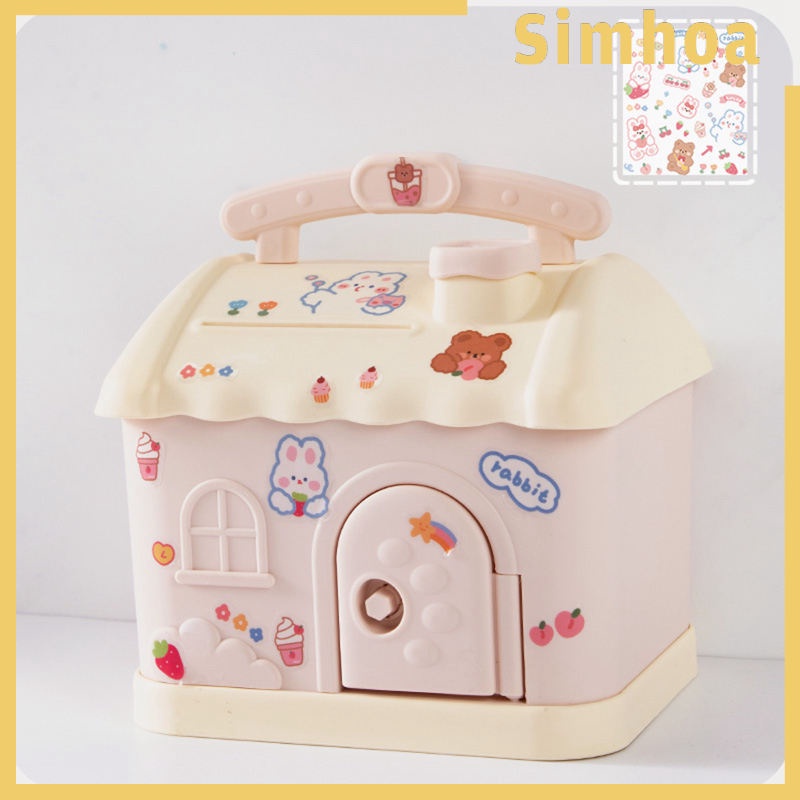 Hộp Đựng Tiền Tiết Kiệm Có Khóa Di Động Để Bàn Trang Trí Cho Trẻ Em