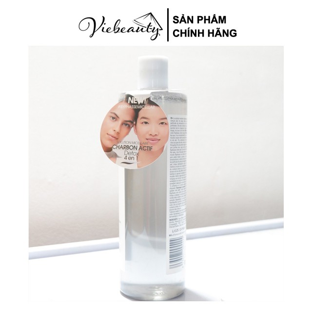 Nước Tẩy Trang Than Hoạt Tính BYPHASSE Solution Micellaire Desmaquillante Charbon Actif Detox 4 en 1 500ml | BigBuy360 - bigbuy360.vn