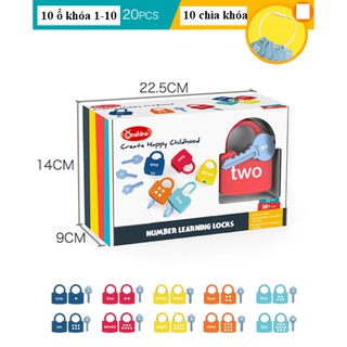 Đồ chơi giáo dục ổ khóa và chìa khóa onshine theo phương pháp montessori