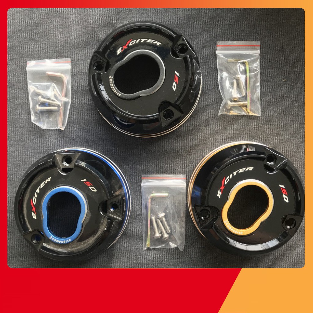 [XẢ KHO] Chụp đích bô kiểu độc cho EXCITER 150CC NHÔM CNC (NHIỀU MÀU )