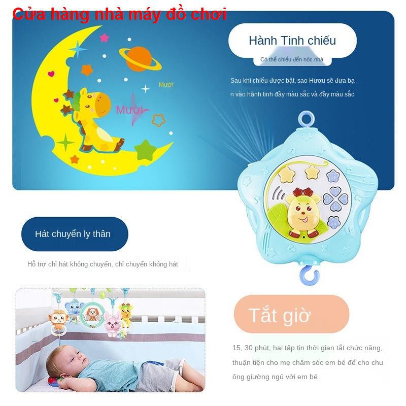 có thể cắn tay và nắm đồ chơi cho bé, chuông ngủ nam, treo lục lạc xoay, tạo tác ru ngủ, nhạc xoa dịu bétualuoidon1