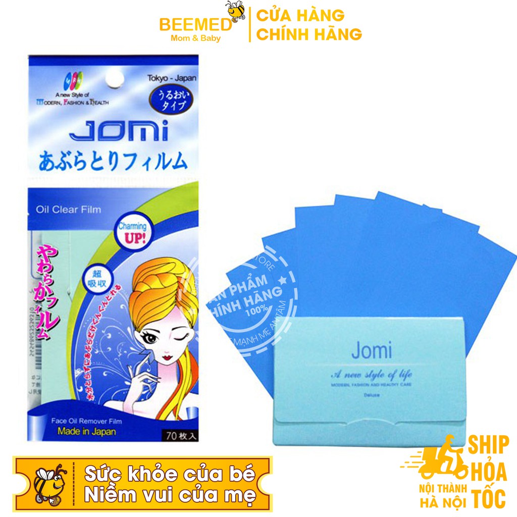 Jomi Oil Clear Chính hãng nhập khẩu Nhật Bản - Giấy Thấm Dầu Jomi Oil Clear 70 miếng