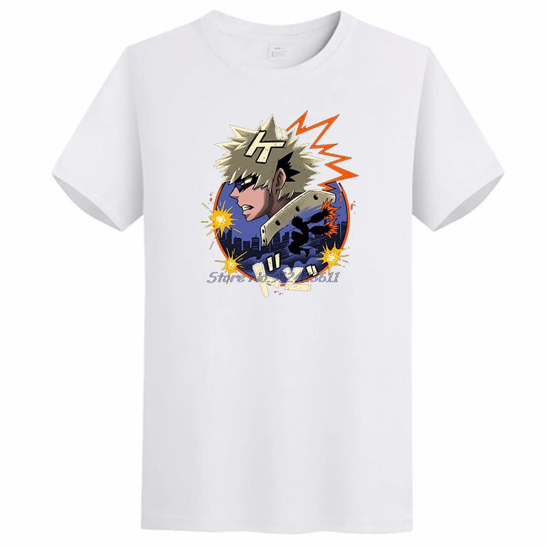 Boku No Hero Giới Học Thuật Nổ Quirk Giải Trí Katsuki Bakugo Boku Đồ Họa Áo Thun oversize Quần Áo Na