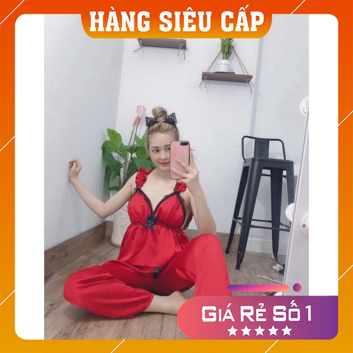 [ Sale khô máu] Đồ bộ pijama lụa satin cao cấp siêu hot, đồ bộ giá sỉ