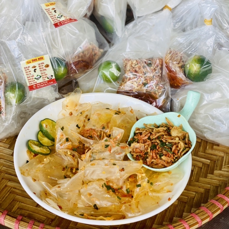 Bánh Tráng Muối Nhuyễn, Sa Tế, Muối Tôm Hành Phi, Tắc - Dẻo Thơm, Đóng Mới Mỗi Ngày