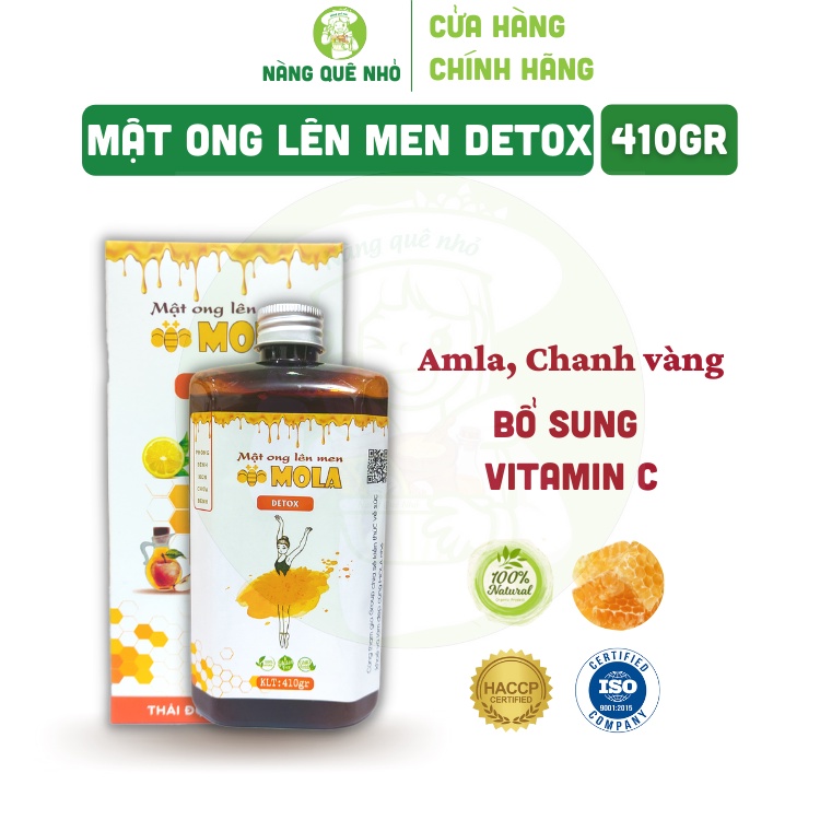 Mật Ong Lên Men MOLA Detox Thải Độc Đẹp Da Tăng Đề Kháng Cải Thiện Sức Khỏe Mẹ Bầu Bổ Sung Lợi Khuẩn Hộp 410g