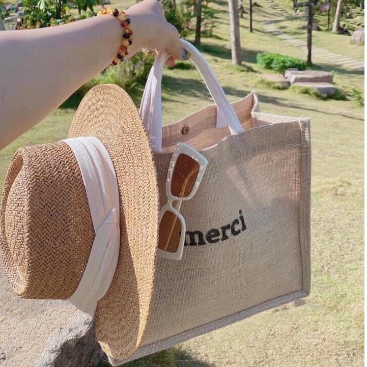 Mũ cói nữ đi biển thắt ruy băng vintage không gây ngứa đầu cực sang chảnh Ròm House mũ cói phong cách Hàn quốc cao cấp