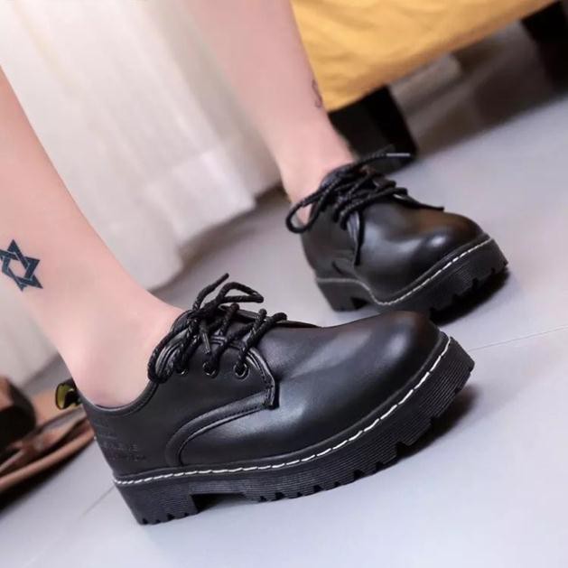[sẵn] GIÀY OXFORD nữ da lì đế cao vừa | BigBuy360 - bigbuy360.vn