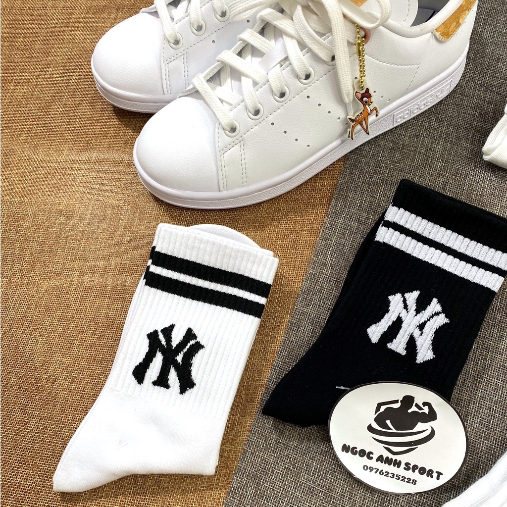 Tất NY MLB, Champion - Tất vớ Puma thể thao cổ cao chất liệu cotton thấm hút mồ hôi, hotrend cho cả nam và nữ