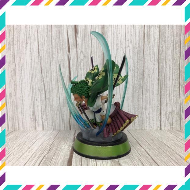 Mô Hình Zoro Wano ChiBi OnePiece, Hàng Cao Cấp Siêu Đẹp - Cao 13cm - Tượng Figure