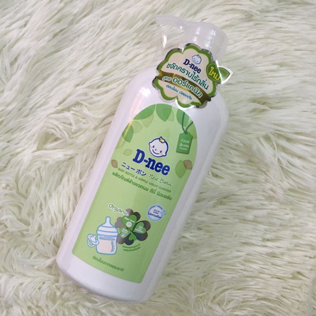 Nước Rửa Bình Sữa Dnee Thái Lan Nước Rửa Hữu Cơ Organic An Toàn Cho Bé Chai 620ml