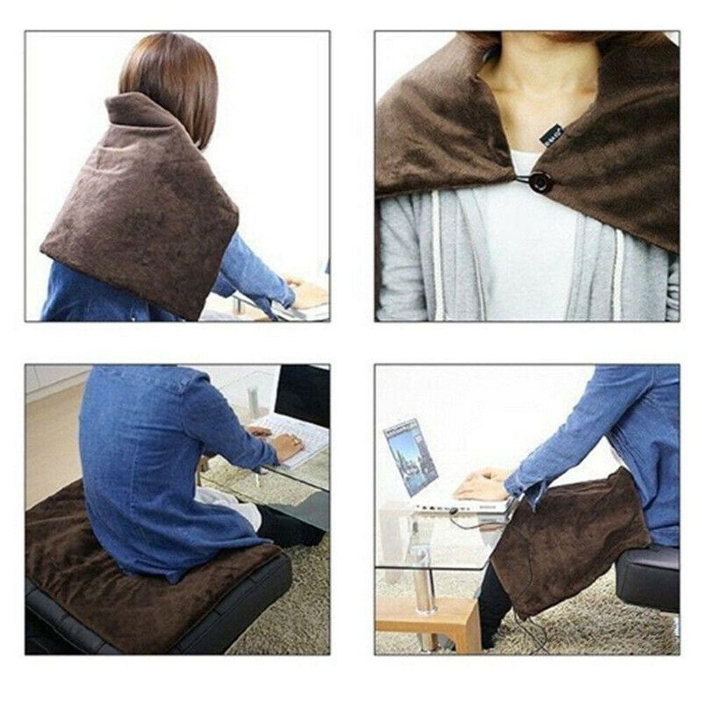 Chăn Sưởi Ấm Vai / Cổ Mềm Mại Tiện Dụng Cho Gia Đình /