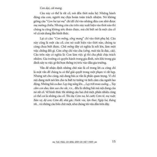 Sách - Tục ngữ, ca dao, dân ca Việt Nam