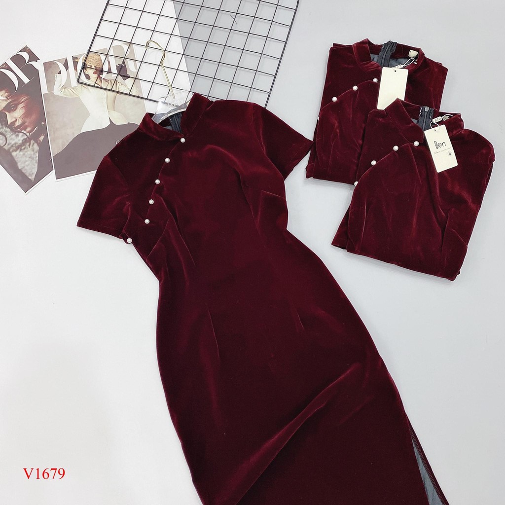 SƯỜN XÁM CÁCH TÂN NHUNG ĐỎ ĐÔ - HOT HIT MẶC TẾT CỰC ĐẸP | BigBuy360 - bigbuy360.vn