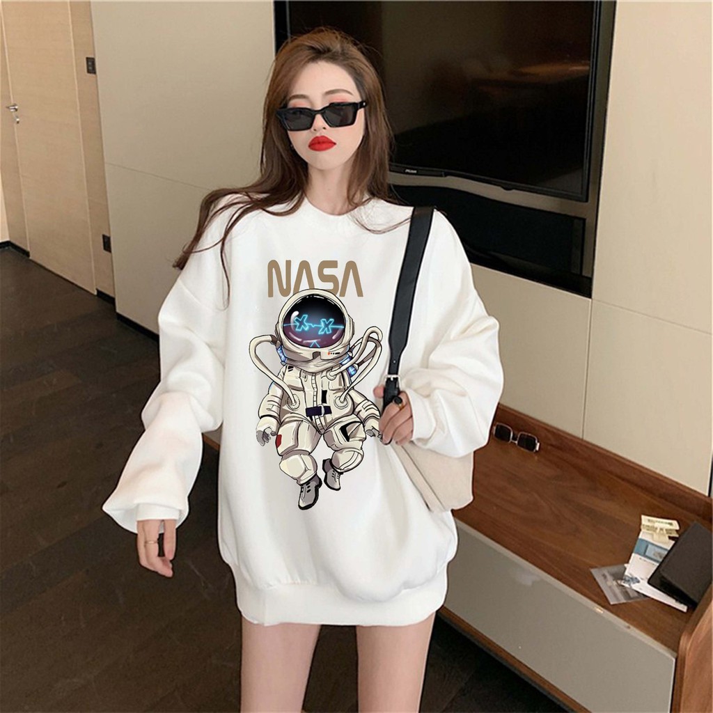 Áo Nỉ Bông Sweater, Áo Hoodie NASA, Nam Nữ Unisex in Công Nghệ Mới Nhất, bền mầu giữ Form chuẩn - Top Trend 2021 | BigBuy360 - bigbuy360.vn