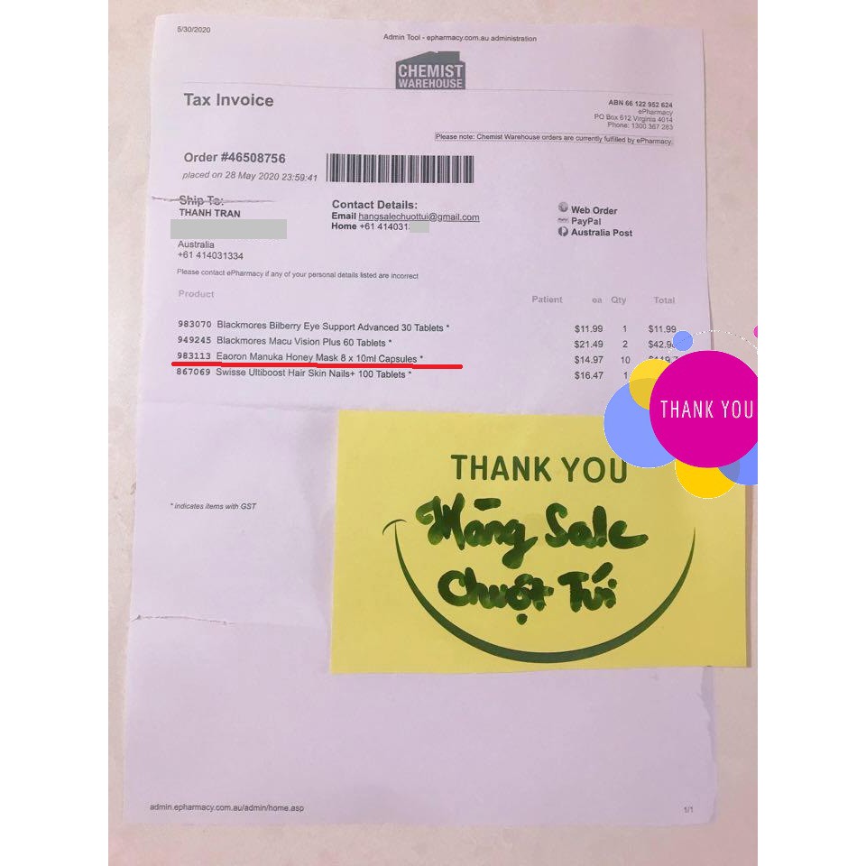 Bộ mặt nạ mật ong Manuka Eaoron nội địa Úc