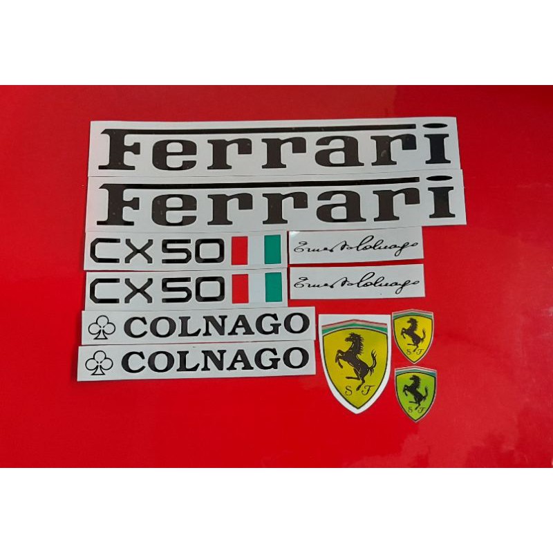 Ferrari Sticker Dán Trang Trí Xe Đạp Đẹp Mắt Cao Cấp