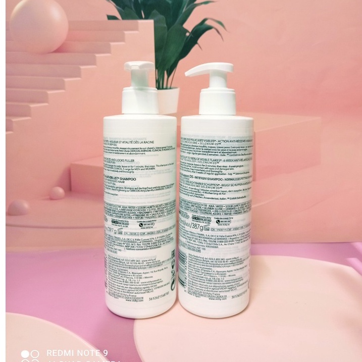 Dầu Gội Vichy Dercos 390ml ngăn ngừa Gàu, giảm gầu, da dầu hàng Pháp