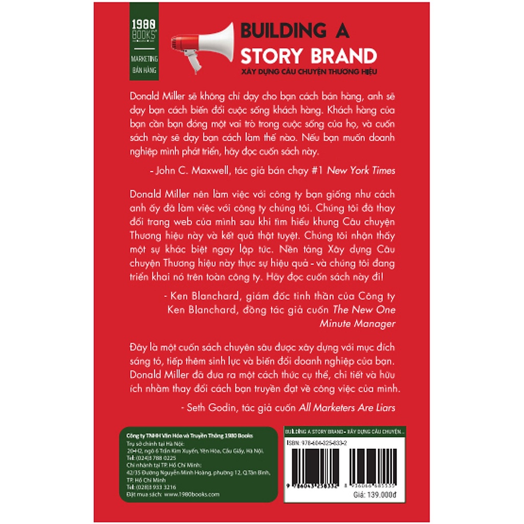 Sách - Xây Dựng Câu Chuyện Thương Hiệu (Tái Bản) (Donald Miller - 1980)