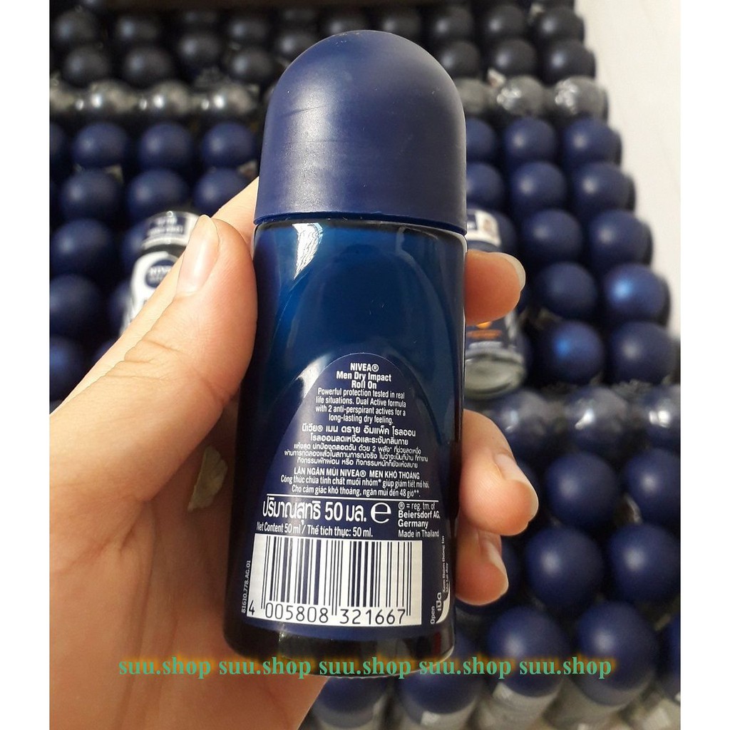 Lăn Khử Mùi Nivea Nam 50ml Khô Thoáng suu.shop cam kết 100% chính hãng