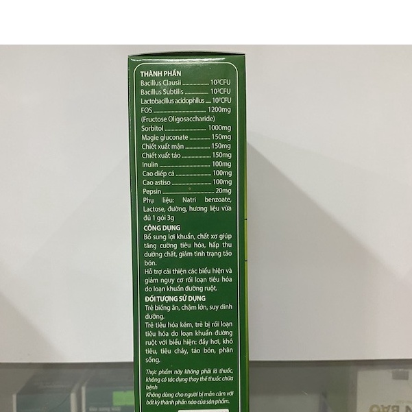 Chất xơ hoà tan DUMIKIDS -  bổ sung lợi khuẩn, giảm tình trạng táo bón, đầy hơi, khó tiêu Bacillus Clausii