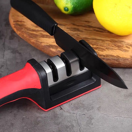 [Luôn Luôn Sắc Bén]  Dụng Cụ Mài Dao Kéo Cầm Tay 3 Lưỡi Sắc Bén Tiện Dụng