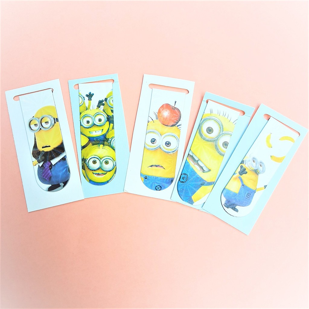 Bộ 6 Đánh Dấu Sách Kẹp Sách Bookmark Nam Châm Chủ Đề Hoạt Hình Được Chọn Mẫu