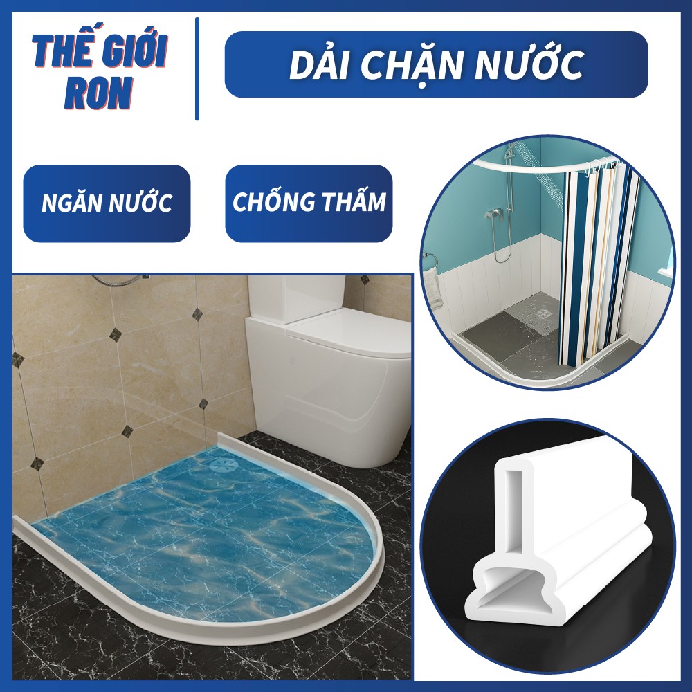 Thanh Chắn Nước Nhà Tắm, Toilet, Thanh Chặn Nước Chỗ Rửa Tay Proseal + Tặng Kèm Keo Dán Siêu Dính
