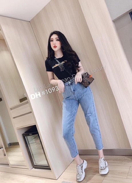[ Mã FAMAYWA giảm 10K đơn 50K] Quần bò xanh xước 1093 DH12 | BigBuy360 - bigbuy360.vn