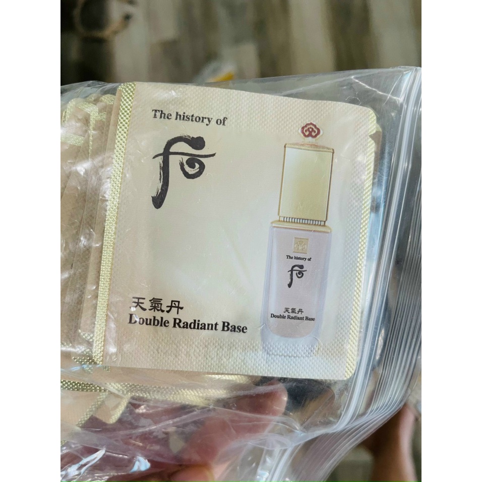 Combo 10 gói kem lót nền tái sinh siêu đẹp Whoo Double Radiant Base - Chính hãng LG