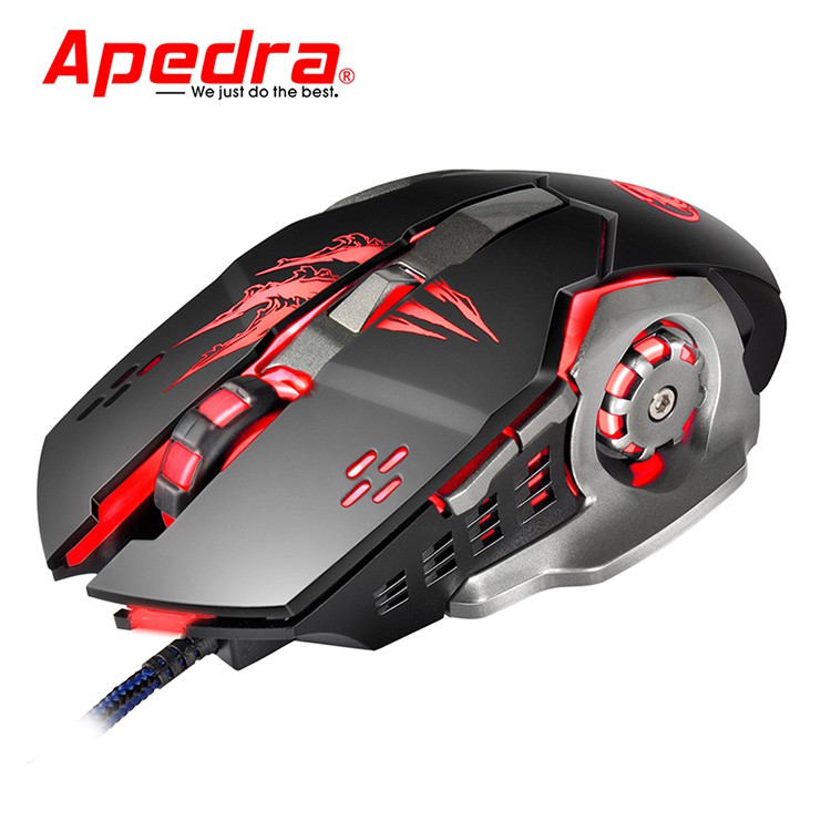 Mouse Gaming APEDRA A8 Dây dù - Led 7 màu