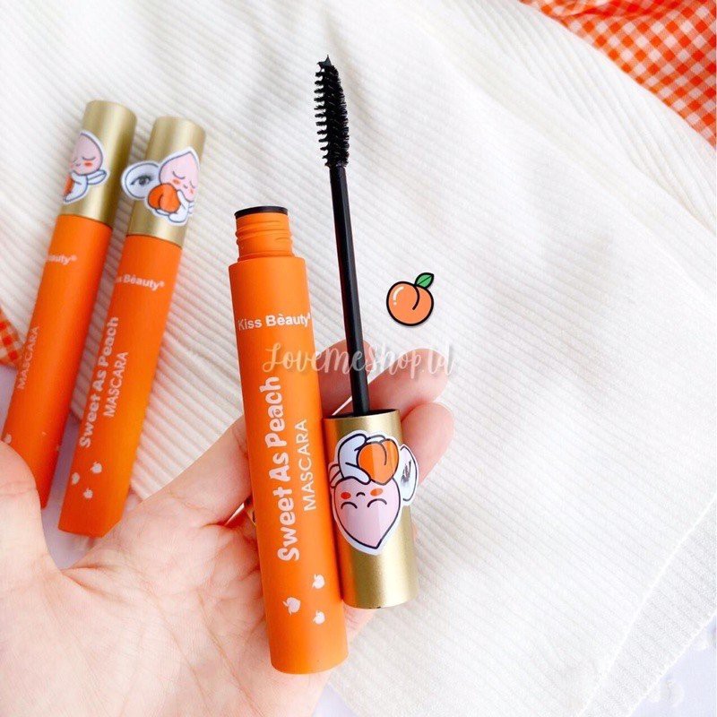 Mascara Chuốt Mi TRÁI ĐÀO CAM 864 Kissbeauty nội địa sỉ rẻ lâu trôi dài cong dày mi eye makeup