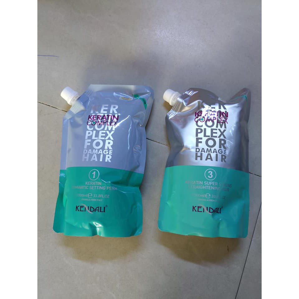 Cặp thuốc uốn nóng ,ép duỗi  Kendali Mẫu Mới 1000ml x2