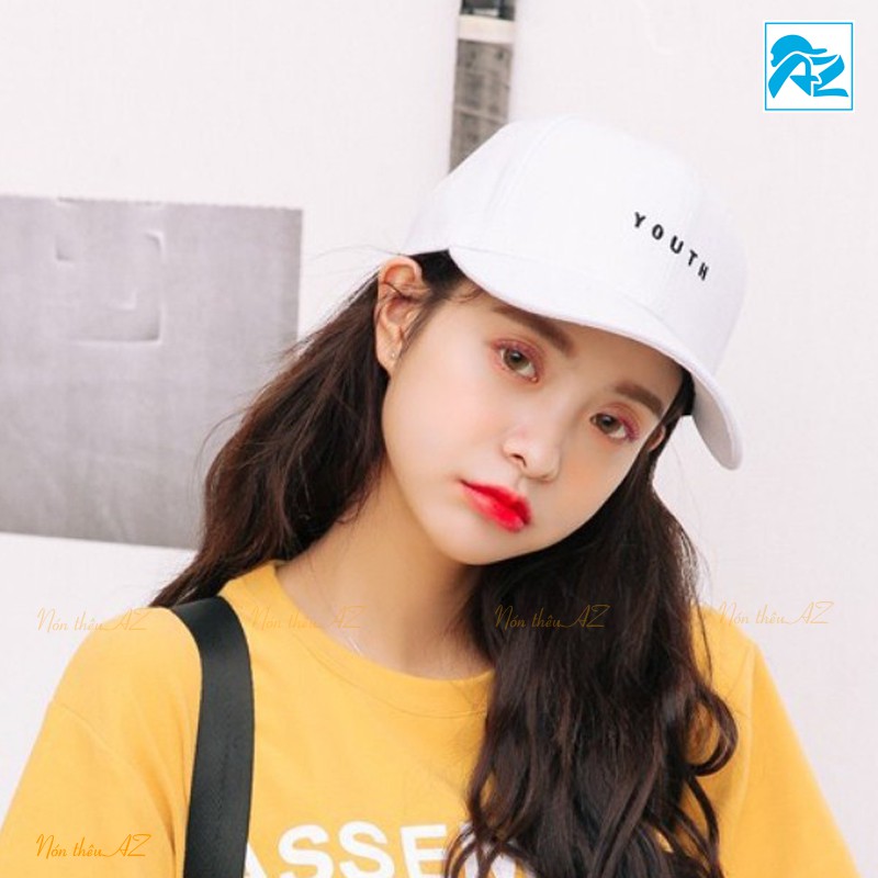 Nón kết thêu chữ YOUTH đơn giản phong cách Hàn Quốc - Mũ Lưỡi Trai MT180
