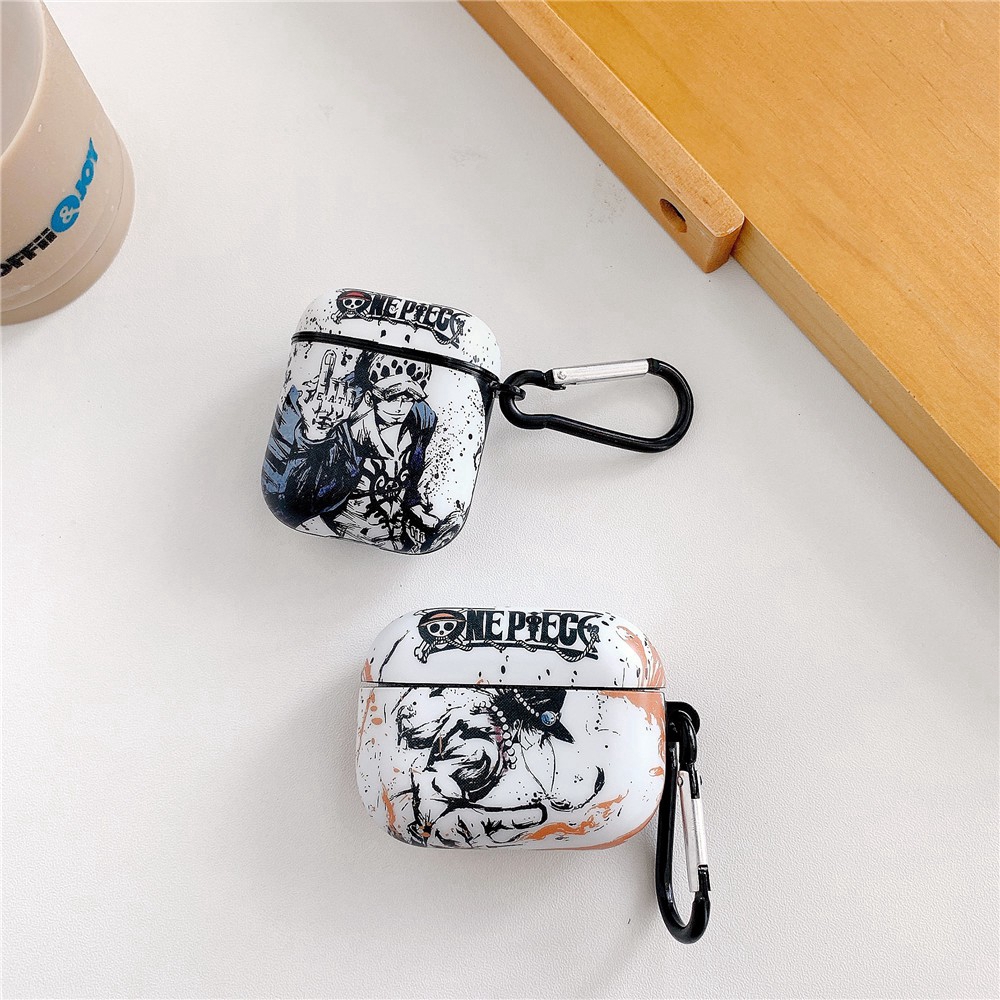 Vỏ Bảo Vệ Hộp Sạc Tai Nghe Airpods Pro Airpods 3 gen3 Airpods 2 Bằng Silicon Hình One Piece Trafalgar Law & Portgas · D · Ace Ốp