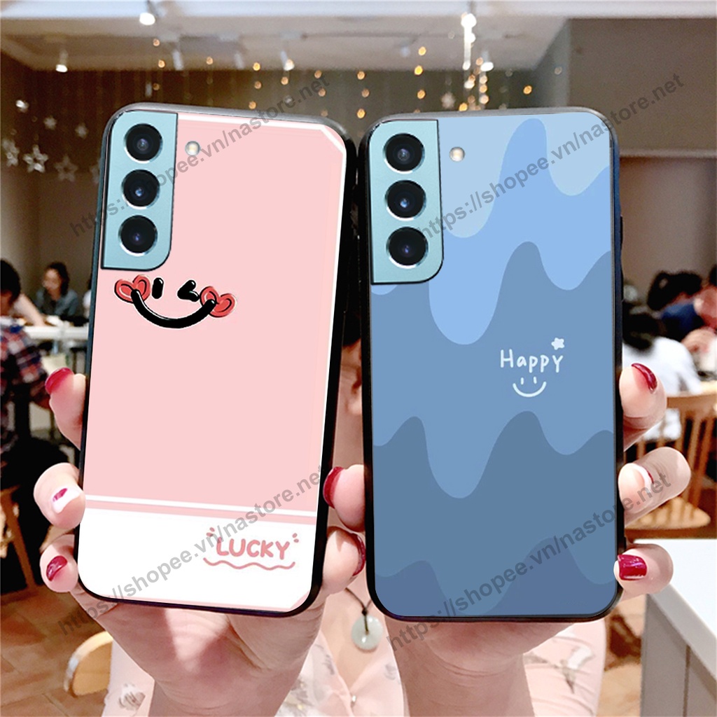 Ốp lưng Samsung S22 / S22 Plus / S22 Ultra / S22+ mặt cười, họa tiết caro đơn giản đẹp cute