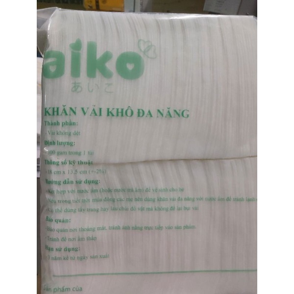 Khăn vải khô đa năng Aiko 300g