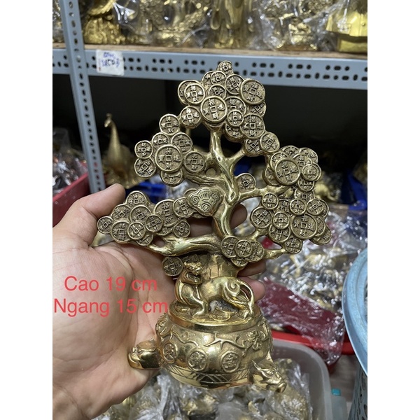 Cây tiền tụ bảo kỳ hưu chiêu tài tấn bảo kim ngọc mãn đường - đồ đồng trâm anh
