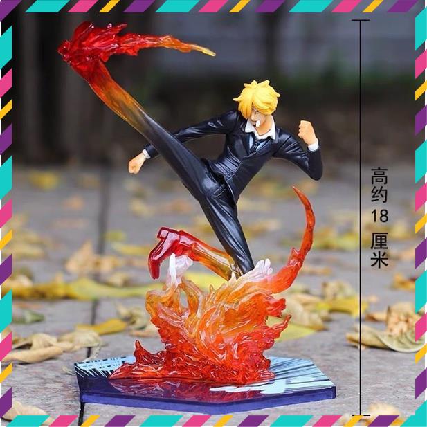 Mô hình One Piece - Băng Hải Tặc Mũ Rơm, Sanji Hắc Cước, Cao 18cm - Tượng Figure One Piece