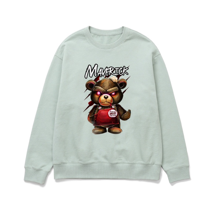 Áo sweater gấu Teddy sát thủ - Localbrand MVR Maverick - Áo Khoác Nỉ Bông Cotton Vải Đẹp Dầy Dặn - LITH19102006