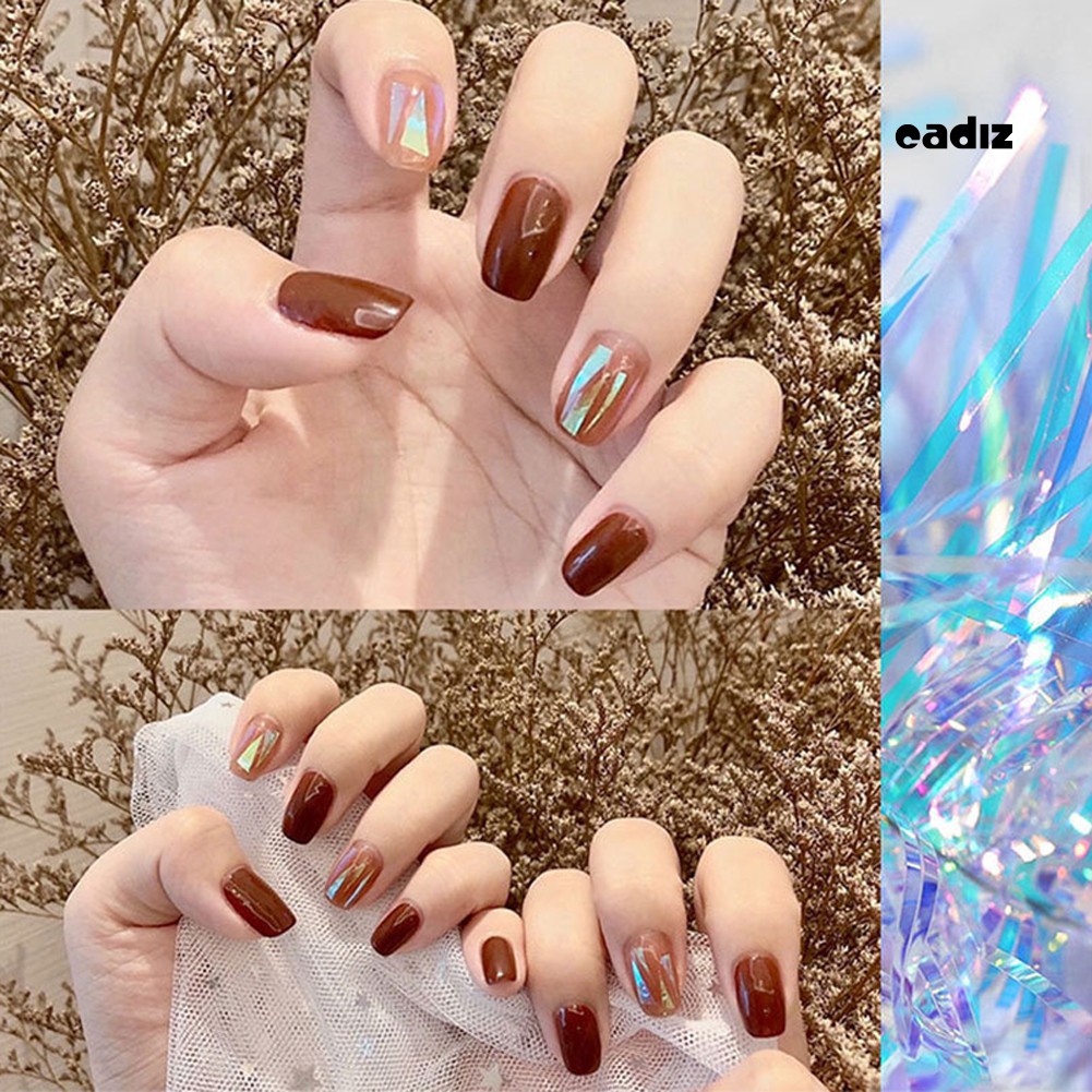 [Hàng mới về] Sợi thủy tinh trang trí móng tay tráng gương sáng bóng lấp lánh