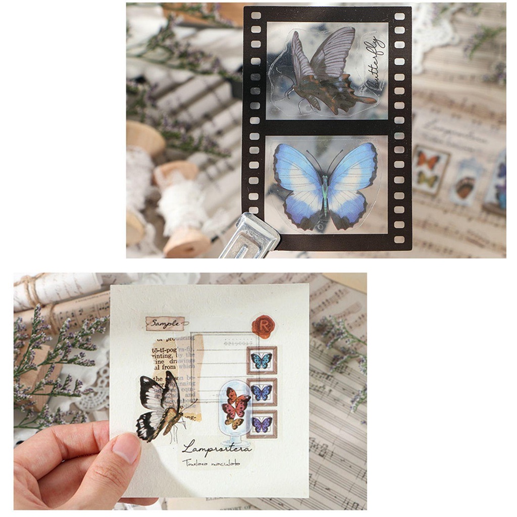 Giấy Dán Ghi Chú Nhật Ký Tự Dính Kiểu Vintage